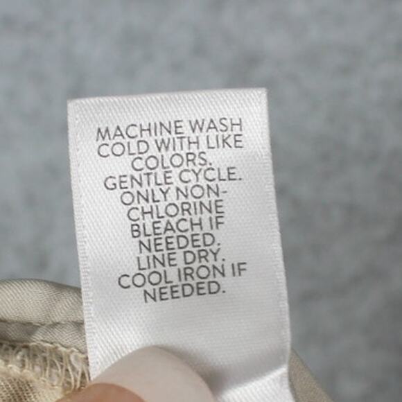 J. Jill Womens Wearever Collection Refined Woven Trousers Size Large 14 Khaki - Picture 6 of 7